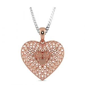 Heart Initial Necklaces Gifts for Women
