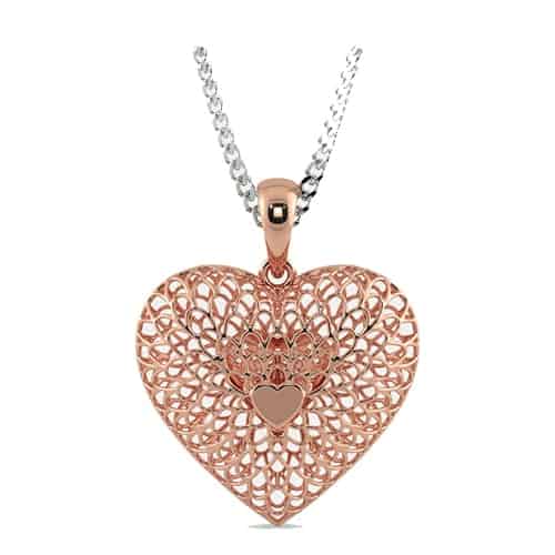 Heart Initial Necklaces Gifts for Women