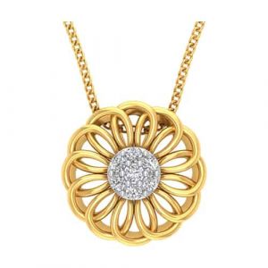 Gold Plated Cubic Zirconia Heart Necklace
